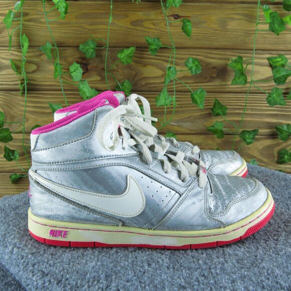 Nike Women's Prestige IV High Metallic Sneaker Silver Synthetic Size 7.5M Used - Picture 3 of 8